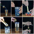 Guldcocktail shaker set bartender kit med stand